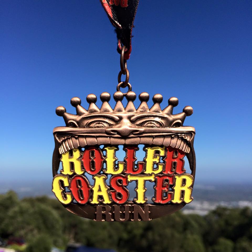 Roller Coaster Run Medal